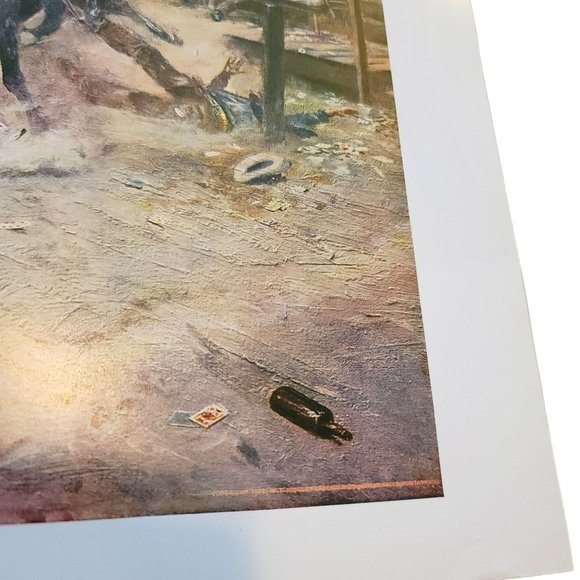 Charles M. Russell Art Prints The Hold Up + Smoke of a 45 Vintage Western LI511 - Picture 7 of 9